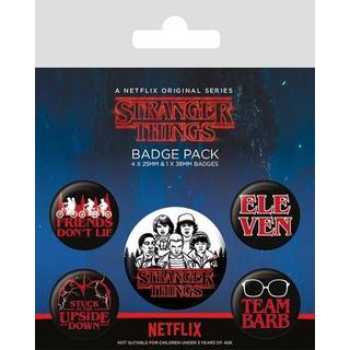 Stranger Things Pin-Back Buttons 5-Pack Characters