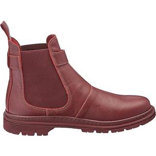 Arttil kvinder. 118921267003_008 Ankelstøvler i læder 1892 Nappa Bordeaux/ Birmingham (36), Rød, Fast, 1-3 cm, Casual