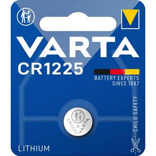 Batteri til Bilnøgle Varta CR1225 Knapcelle Lithium 3V 1 blister