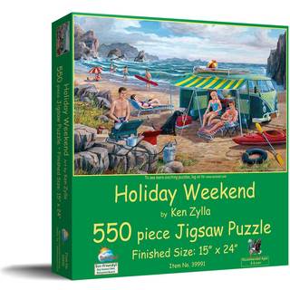 Sunsout Inc - Holiday Weekend - 550 PC Jigsaw Puzzle av Artist: Ken Zylla - Färdig storlek 15 """" X 24 """" - MPN# 39991