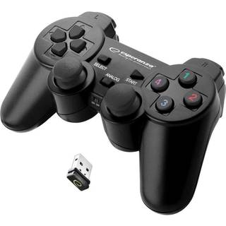 Esperanza GAMEPAD WIRELESS 2.4GHZ PS3/PC USB GLADIATOR BLACK - Wireless Controller - PC