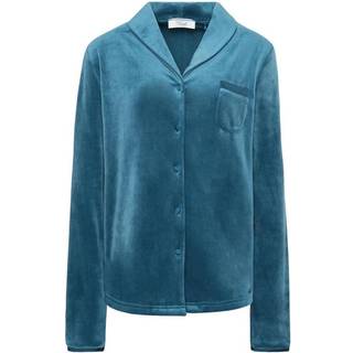 Triumph Mix&amp;Match Velour Boyfriend natskjorte, blå, Størrelse: 44, Dame