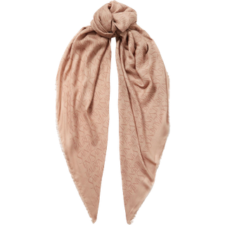 Saint Laurent Printed modal and cashmere scarf - beige - One Size