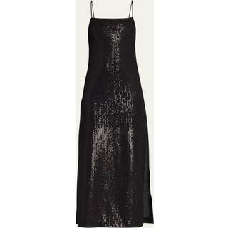 Max Mara Alias sequined georgette maxi dress - black - XXS