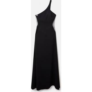 Stella McCartney One-shoulder cady maxi dress - black - M