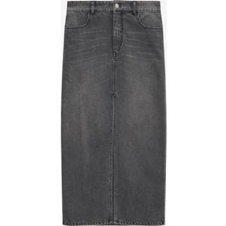 Isabel Marant Vinea denim maxi skirt - black - S