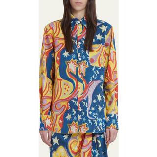 Marni x No Vacancy Inn printed cotton shirt - multicoloured - XXS