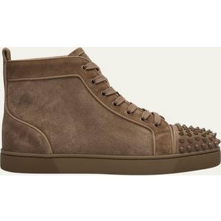 Christian Louboutin Louis Spikes suede high-top sneakers - brown - EU 40