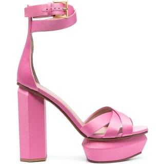 Balmain Ava satin platform sandals - pink - EU 39