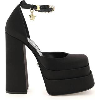 Versace Medusa Aevitas satin platform pumps - black - EU 39.5