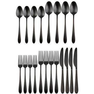 Cambridge Silversmiths Poet Black Satin 20-Piece Bestrow Set Service til 4