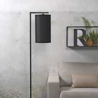 IT'S ABOUT ROMI Gulvlampe Boston, Ø 25 cm, sort, tekstil