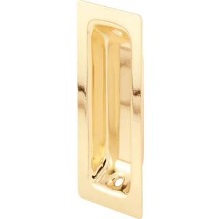 Prime-line N 6826 Messingbelagt aflange skabsd?r tr?kh?ndtag (2 pakke)