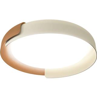 kdln LED-loftlampe Dala, sandhvid/kobber, Ø 58 cm, dæmpbar