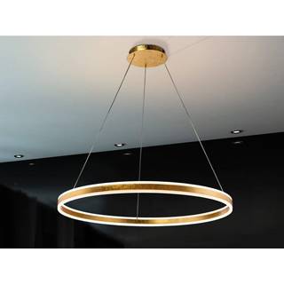 Helia LED-hængelampe, guldfarvet, Ø 100 cm, metal