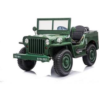 Azeno explorer 4 x 4 militær med 3 sæder, 4 x 24V, grøn