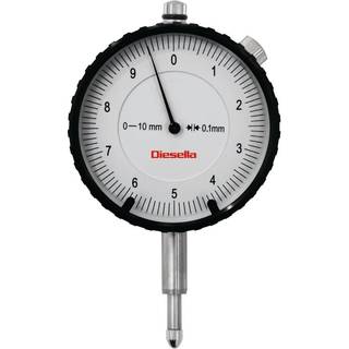 DIESELLA Måleur 0-30x0,1 mm med justerbare tolerancemærker og fladt dæksel m/øje