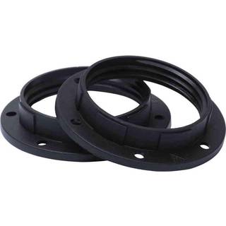 Gelia 100003270 Skærmring E27, sort, pakke med 2