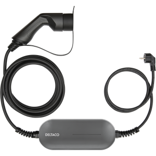 DELTACO e-Charge, cable Mode2, Schuko - type 2, 10A, 1,5+4M