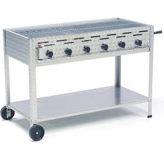 Gasgrill 6 blus m/rist 30-37mb - Komplet