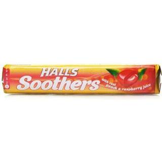 HALLS Soothers Halspastiller Peach & Raspberry 45g