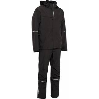 Outdoorsæt stretch jakke/taljebuks 108804 sort 3XL