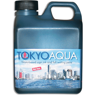 Tokyo Aqua Skilteblæk, 1 liter, sort