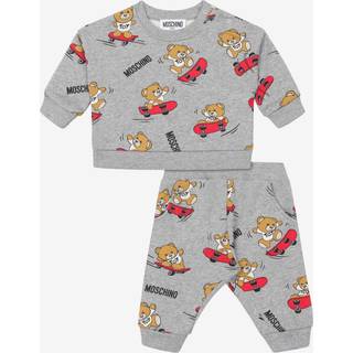 Moschino Kids Baby printed sweatshirt and sweatpants set - grey - M 12-18