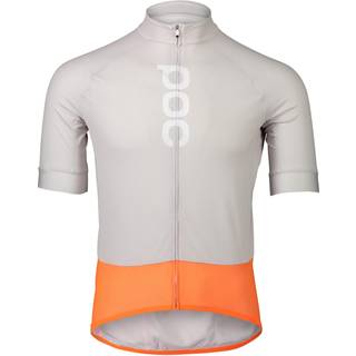 Poc Cykeltrøje M's Essential Road Logo Jersey Granite Grey/Zink Orange