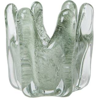 Olsson & Jensen Helix fyrfadsstage Ø10,5 cm Mosgrøn