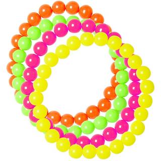 Neon Perlenarmband 4er-Set