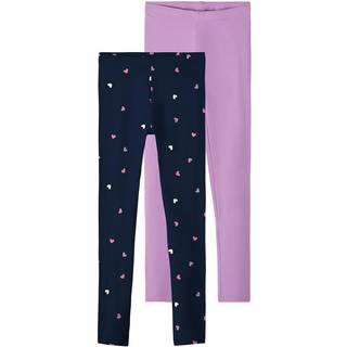 Name It Leggings Violet Tulle Hjerter Mix (2-pak)