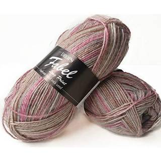 DROPS Fabel Garn Print - 623 rosa tåge