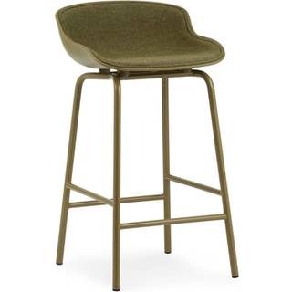 Normann Copenhagen Hyg Barstol 65 Cm Betrukket Forside - Barstole Ny Uld Olivengrøn - 604044