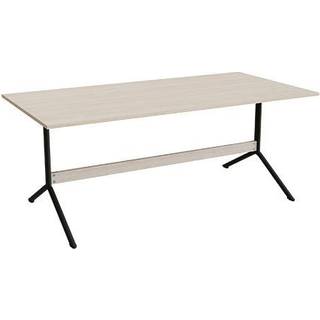Bord Atlas 1134, 1800x900mm, højde 720, eg højtrykslaminat, sortolivent stel