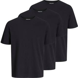 Jack & Jones Under Tee Crew Neck 3 Pack Black
