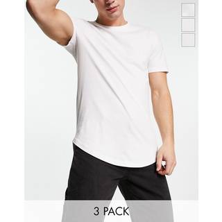 Only & Sons matt Longy SS T-shirt 3-pack White