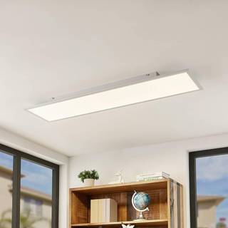 Lindby LED-panel Quais, 30 x 120 cm, hvid, aluminium, 4.000K