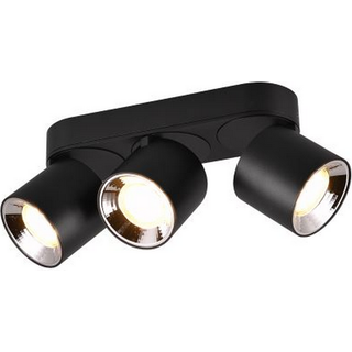 Trio Lighting Guayana loftspot GU10, 3 lyskilder, sort, Sort, Stue/spisestue, Metal, Moderne, Flerhovedet loftbelysning