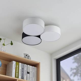 Lindby Janita LED-loftlampe, 3-lys, trefarvet