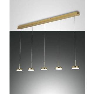 Fabas Luce Hængelampe Dunk, dæmpbar, Messing/guld, Stue/spisestue, Metal, Moderne