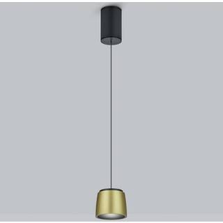 Helestra Ove LED-hængelampe Ø9,5cm guld-sort