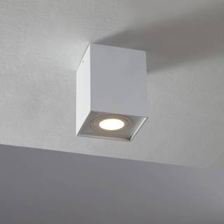 Arcchio loftspot Jolina, kantet, hvid, 13 cm, metal