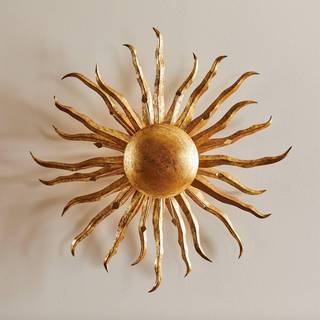 Fortryllende SONNE GOLD væglampe Ø 70 cm