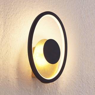 Lindby LED-væglampe Feival, 29 cm, rust/guld, metal