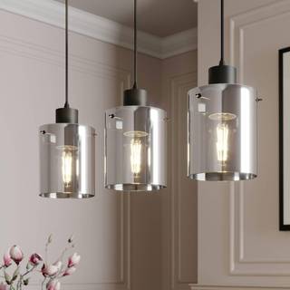 Lindby - Kourtney 3 Pendel Black/Smoke