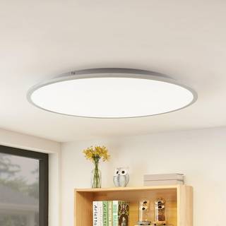 Lindby LED-loftlampe Narima, 4.000 K, Ø 80 cm, sølv