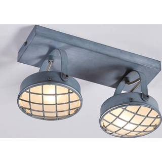 Lindby spotlight Tamin, grå, 2-lys, glas, G9
