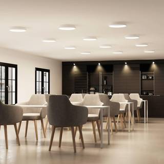 Arcchio LED-loftlampe Vivy, Ø 38 cm, hvid, metal