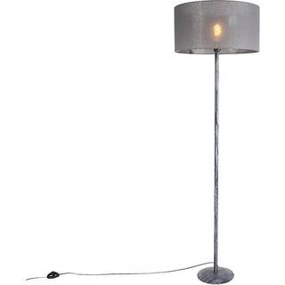 Gulvlampe grå med grå skærm 50 cm - Simplo